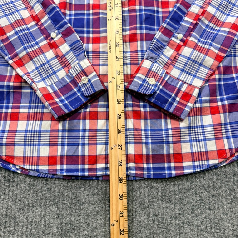 Vineyard Vines brrr Performance Shirt Men's Small Plaid OTG Fishing NEW - Picture 6 of 11